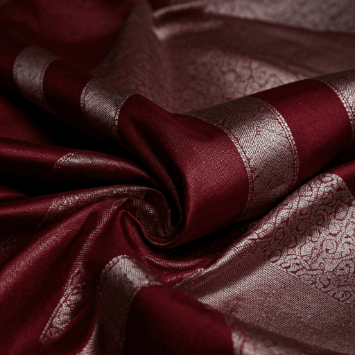 Silver Pattern Saree