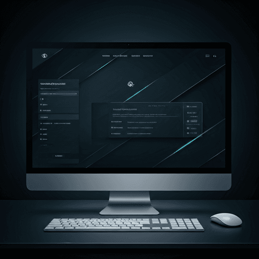 Modern website interface